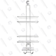 Similar in structure and features to the simplehuman, but usually available at a lower price, the OXO Good Grips 3 Tier Shower Caddy has a unique pinwheel of four suction cups, so even if one of them rests over a gap in your tiles, you should be able to get a solid grip with at least three of them.